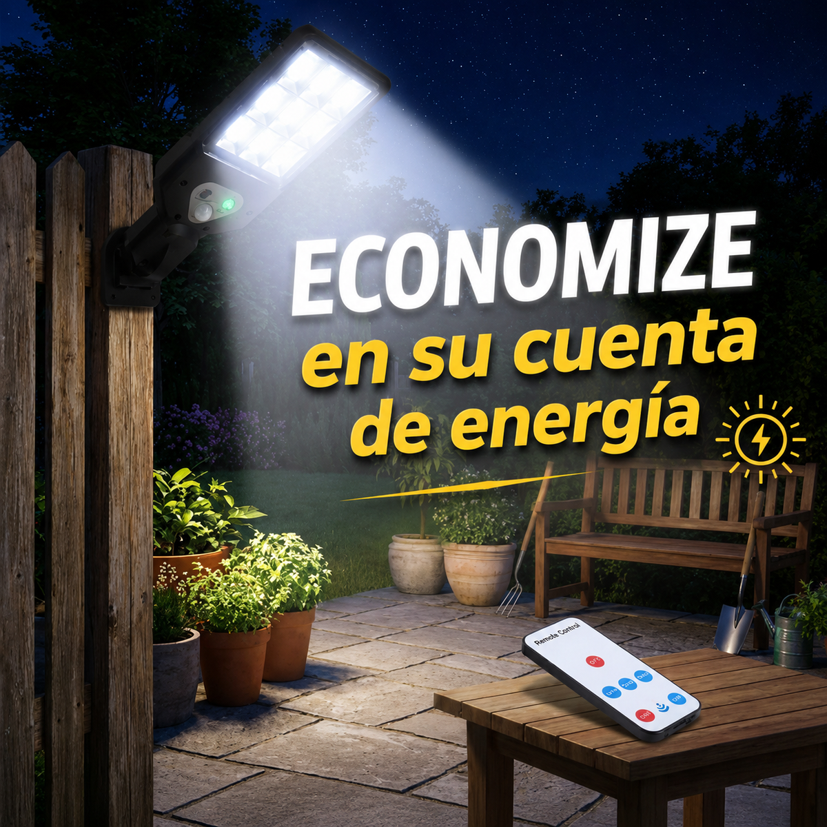 🔥 AHORRA HASTA 70% DE ENERGÍA - Foco Mini Solar Para Exteriores