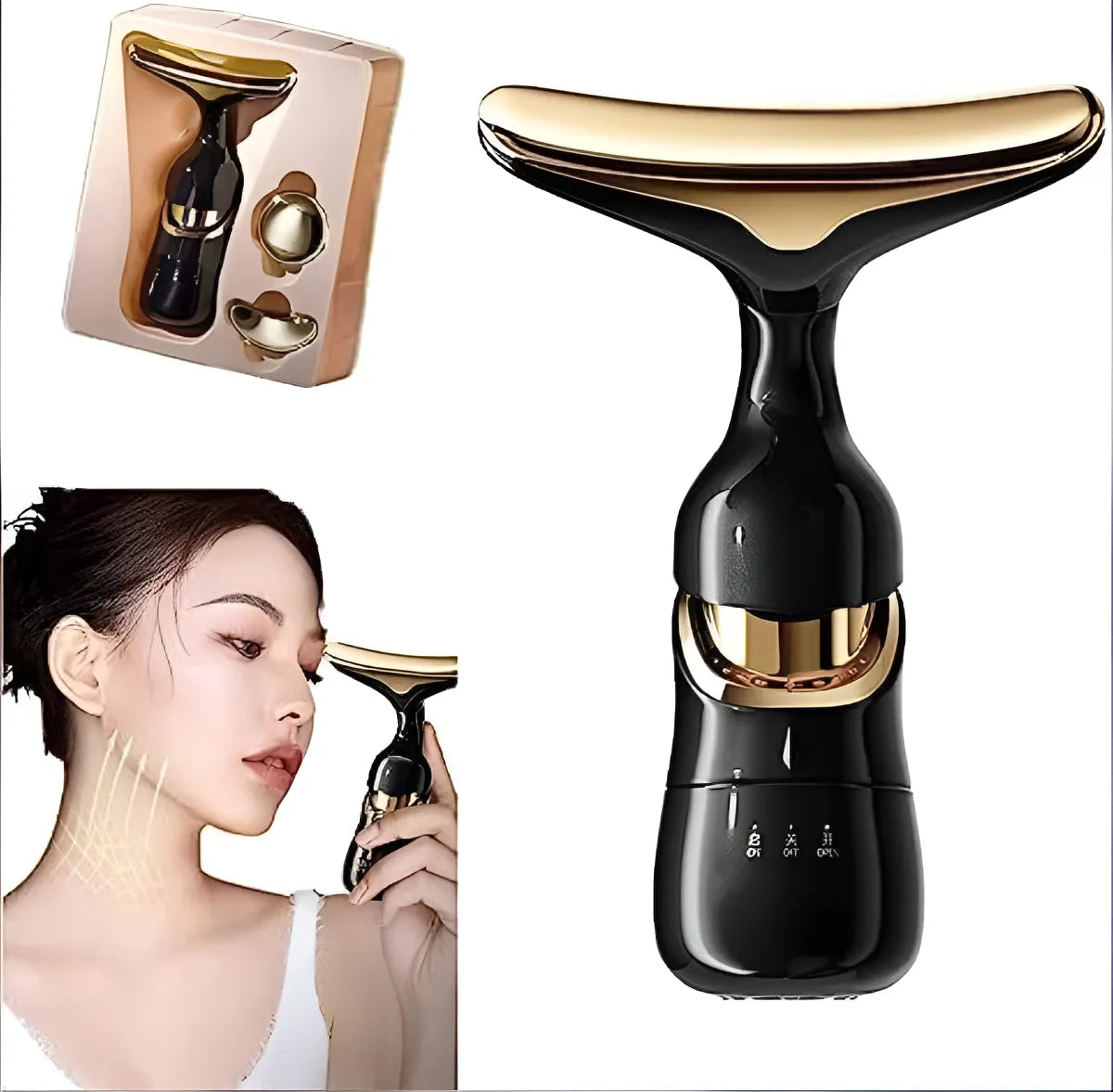 Masajeador Facial 3 En 1 Anti Arrugas