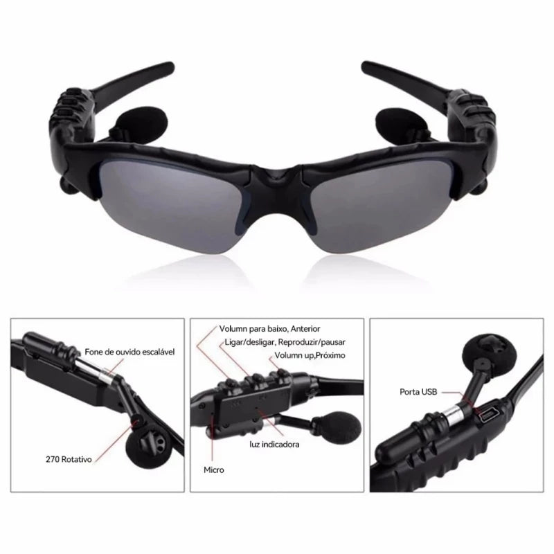 Gafas Con Audifonos Bluetooth